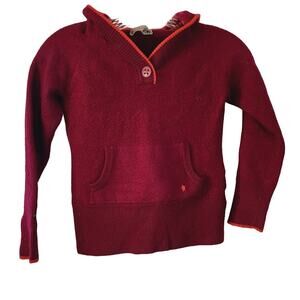 Smartwool Youth Hooded 100% Merino Wool Sweater long sleeve Size Medium